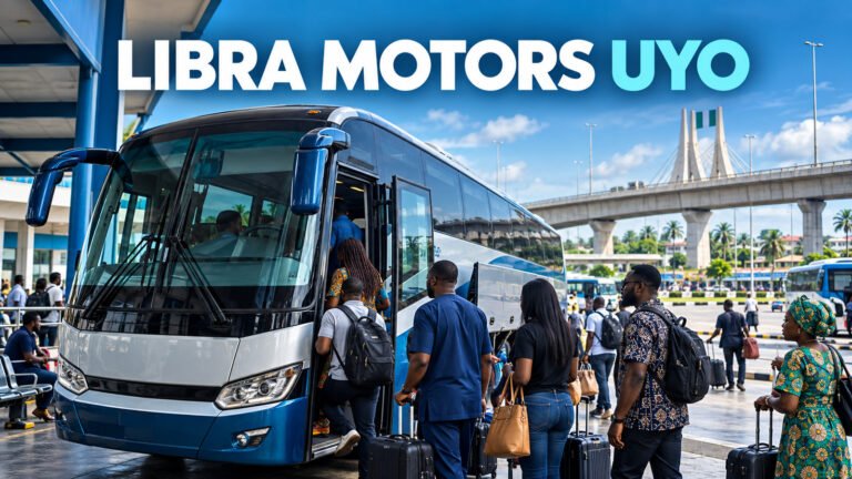 Libra Motors terminal in Uyo near the Goodluck Jonathan Flyover